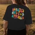 Groovy Last Day Of School Schools Out For Summer Teacher Women's T-shirt Back Print Unique Gifts