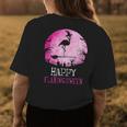 Happy Flamingoween Flamingo Witch Halloween Costume Womens Back Print T-shirt Unique Gifts