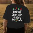 Harris Name Gift Christmas Crew Harris Womens Back Print T-shirt Funny Gifts