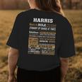 Harris Name Gift Harris Born To Rule V2 Womens Back Print T-shirt Funny Gifts