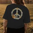 Hippie Floral Groovy Peace 70S Flower Vintage Peace Sign Womens Back Print T-shirt Unique Gifts
