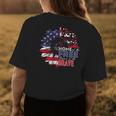 Home Of Free Because Of Brave Butterfly Sunflower July 4Th Womens Back Print T-shirt Unique Gifts