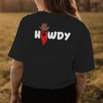 Howdy Country Western Wear Rodeo Cowgirl Southern Cowboy Womens Back Print T-shirt Unique Gifts