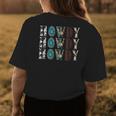Howdy Rodeo Western Country Cowboy Cowgirl Southern Vintage Womens Back Print T-shirt Unique Gifts