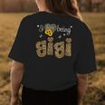 I Love Being Gigi Sunflower Leopard Hippie Mothers Day Womens Back Print T-shirt Unique Gifts