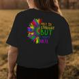 I May Be Straight But I Dont Hate I Lgbt Sunflower Rainbow Womens Back Print T-shirt Unique Gifts