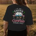 If Im Drunk Its My Camping Friends Fault Funny Camper Womens Back Print T-shirt Unique Gifts