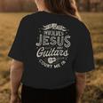 If It Involves Jesus And Guitars Guitarist Christian Music Womens Back Print T-shirt Unique Gifts