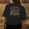 Im The Proud Dad Of A Totally Awesome Daughter Womens Back Print T-shirt Funny Gifts