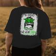 In August We Wear Green Gastroparesis Awareness Messy Bun Womens Back Print T-shirt Unique Gifts