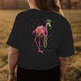 Jester Flamingo & Beads Mardi Gras Fat Tuesday Parade Girls Womens Back Print T-shirt Unique Gifts