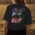 Jesus 4Th Of July American Flag Christian Faith Christ Lover Womens Back Print T-shirt Unique Gifts