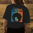 Junenth Afro Black Women 1865 Independence Day Womens Back Print T-shirt Unique Gifts