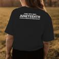 Junenth Day Gift For Men Women Kids Womens Back Print T-shirt Unique Gifts