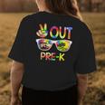 Last Day Of School Peace Out Pre K Tie Dye Teacher Women's T-shirt Back Print Unique Gifts