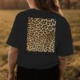 Leopard Spots Animal Print Halloween Costume Gift Funny Womens Back Print T-shirt Unique Gifts