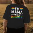 Lesbian Mom Gift Gay Pride Im Mama Shes Mommy Lgbt Womens Back Print T-shirt Unique Gifts