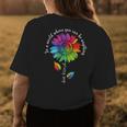 Lgbtq Rainbow Sunflower World Flower Pride Be Equality Kind Womens Back Print T-shirt Unique Gifts