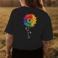 Love Is Love Lgbtq Rainbow Sunflower Gay Pride Womens Back Print T-shirt Unique Gifts