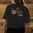 Love Leopard Sunflower Costume Gigi Gift Mothers Day Gift For Womens Womens Back Print T-shirt Unique Gifts