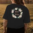 Maid Of Honor Lovely Pretty Floral Wreath Wedding Gift For Womens Womens Back Print T-shirt Unique Gifts