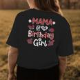 Mama Of The Birthday Girl Matching Family Ladybug Party Womens Back Print T-shirt Unique Gifts