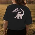 Mama SaurusFlower Cute Dinosaur Mothers Day Gifts Womens Back Print T-shirt Unique Gifts