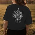 Mandala Lotus Flower Moon Phases Boho Womens Spiritual Womens Back Print T-shirt Unique Gifts