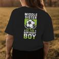 Middle Sister Of The Birthday Boy Soccer Player Team Party Womens Back Print T-shirt Unique Gifts