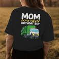 Mom Of The Birthday Boy Garbage Truck Birthday Party Womens Back Print T-shirt Unique Gifts