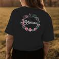 Mothers Day Gift For Grandma Men Women Floral Memaw Womens Back Print T-shirt Unique Gifts