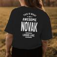 Novak Name Gift This Is What An Awesome Novak Looks Like Womens Back Print T-shirt Funny Gifts