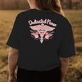 Nurses Week Gift Dedicated Nurse Floral Graphic Womens Back Print T-shirt Unique Gifts