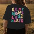 On My Moms Last Nerve Funny Groovy Quote For Kids Boys Girls Womens Back Print T-shirt Unique Gifts