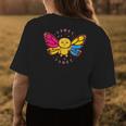 Pansexual Monarch Butterfly Insect Subtle Pan Pride Month Womens Back Print T-shirt Unique Gifts