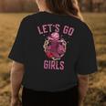 Pink Cowboy Hat Boots Lets Go Girls Western Cowgirls Womens Back Print T-shirt Unique Gifts