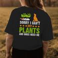 Plants And Dog Lover Gardener Funny Gardening And Dogs Lover Womens Back Print T-shirt Funny Gifts