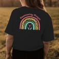 Powered By Prayer Boho Rainbow Praying Christian God Faith Faith Funny Gifts Womens Back Print T-shirt Unique Gifts