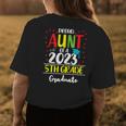 Proud Aunt Of A Class Of 2023 5Th Grade Graduate Women's T-shirt Back Print Unique Gifts