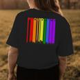 Providence Rhode Island Skyline Rainbow Lgbt Gay Pride Womens Back Print T-shirt Unique Gifts