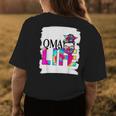Qma Life Messy Bun Healthcare Worker Mothers Day Gift For Womens Womens Back Print T-shirt Unique Gifts