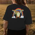 Rainbow Flag Nordic Gnome Lgbt Pride Month Garden Gnome Womens Back Print T-shirt Unique Gifts