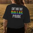 Retro 70S 80S Style Cant Hide That Dallas Gay Pride Womens Back Print T-shirt Unique Gifts