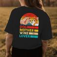 Retro Dog Mother Wine Lover Corgis Dog Mothers Day Womens Back Print T-shirt Unique Gifts