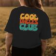 Retro Groovy Cool Uncles Club Funny New Uncle Funny Gifts For Uncle Womens Back Print T-shirt Unique Gifts