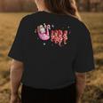 Santa Flamingo Carriage With Seahorses Funny Christmas Kids Flamingo Funny Gifts Womens Back Print T-shirt Unique Gifts