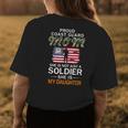 She Is A Soldier & Is My Daughterproud Coast Guard Mom Army Gifts For Mom Funny Gifts Womens Back Print T-shirt Unique Gifts
