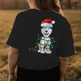 Siberian Husky Christmas Santa Hat Xmas Lights Dog Boys Girl Womens Back Print T-shirt Unique Gifts