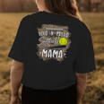 Softball Mom Leopard Pattern Softball Mother Womens Back Print T-shirt Unique Gifts