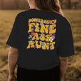 Somebodys Fine Ass Aunt Funny Family Groovy Womens Back Print T-shirt Unique Gifts